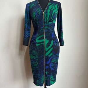 NWT Cache Bodycon Zip Dress – Size XS